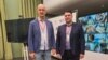 Srđan Mazalica (L), poslanik u Narodnoj skupštini RS i Miroslav Vujičić, poslanik u Predstavničkom domu Parlamenta BiH, kao posmatrači na ruskim predsjedničkim izborima, Nižnji Novgorod, Rusija, 15. mart 2024.