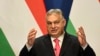 Viktor Orban (na fotografiji) na pres-konferenciji sa slovačkim premijerom Robertom Ficom u Budimpešti, 16. januara 2024.