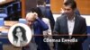 Колаж с авторката Светла Енчева и снимка на Николай Денков и Кирил Петков от "Продължаваме промяната"