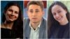 Отляво надясно - Вангелия Чорбаджийска, Калоян Велчев и Симона Николова.