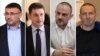 Колаж с депутатите от ГЕРБ и бивши вътрешни министри Младен Маринов и Христо Терзийски, бившия шеф на ГДБОП Любомир Янев и убития Мартин Божанов - Нотариуса (от ляво надясно). 