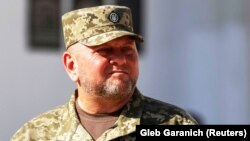 Головнокомандувач Збройних сил України Валерій Залужний на церемонії святкування Дня Незалежності України в центрі Києва, 24 серпня 2023 року