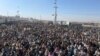 Protesters in the Chaman district blocked access to a Frontier Corps office in February.