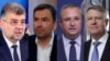 De la stânga la dreapta, Marcel Ciolacu - premier și președinte PSD, Cătălin Drulă - președintele USR, Nicolae Ciucă - președintele PNL și Klaus Iohannis - președintele României (Fotografii InquamPhotos, imagine prelucrată de Europa Liberă).