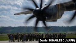 Un exercițiu România-SUA-NATO la baza aeriană de la Câmpia-Turzii, în județul Cluj (imagine de arhivă).