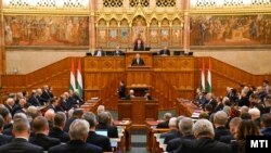 Mađarski premijer Viktor Orban obraća se parlamentu 26. 2. 2024.