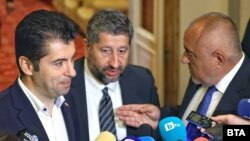 Кирил Петков, Христо Иванов и Бойко Борисов