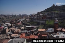 Another view overlooking Tbilisi's historic quarter