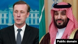 Жейк Салливан жана Мухаммед ибн Салман Ал Сауд. Коллаж сүрөт. 