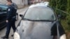 Zapaljen automobil sa RKS tablicama na severu Kosova, 31. mart 2023.