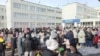 Coadă la vot, la Toliatti (oraș din vestul Rusiei), la ora 12:00 ora locală - 17 martie 2024, alegeri prezidențiale în Rusia. 