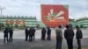 Акция протеста на сухумской площади Свободы