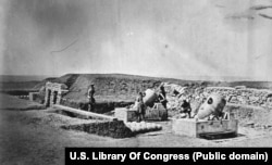 A mortar battery