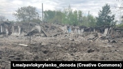 Наслідки російських обстрілів у місті Торецьк на Донеччині, Україна 11 травня 2023 року, фото ілюстративне