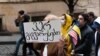 Акция молодежи против закона об «иностранных агентах». Тбилиси, март 2023 г.
