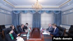 Тажикстандын Тышкы иштер министрлигиндеги жолугушуу.