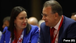 Benjamina Karić s predsjednikom SDP-a BiH Nerminom Nikšićem 10. jun 2023.