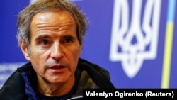 International Atomic Energy Agency (IAEA) Director-General Rafael Grossi attends a press conference in Kyiv in February 6.