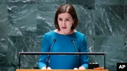 Moldovan President Maia Sandu said that pro-Russian forces in Moldova will continue to be financed by Moscow to destabilize the country. (file photo)