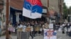 Protest desničara i navijača u Beogradu protiv festivala "Mirëdita, dobar dan", 27. jun 2024.