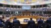Sala de ședințe a Consiliului European.