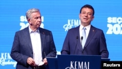 სტამბოლის მერი ექრემ იმამოღლუ(მარჯვნივ) და ანკარის მერი მანსურ იავაში