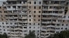 Un bloc de apartamente avariat în timpul unui atac masiv rusesc cu drone, pe fondul atacului Rusiei asupra Ucrainei, Odesa, Ucraina, 10 iunie 2023. 