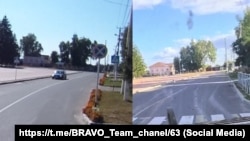 Kadar iz video snimka koji su objavili ukrajinski vojnici i koji je geolociran u mestu Sudža u Kurskoj oblasti.