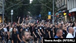 Protest navijača Partizana, Beograd, 31. avgust 2023.