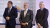 Premijer Federacije BiH Nermin Nikšić, voditelj Delegacije EU u BiH Johann Sattler i ambasador SAD-a u BiH Michael Murphy na konferenciji u Sarajevu, 20. juna 2023.
