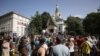 Протест пред църквата „Свети Николай Чудотворец“, проведен в знак на несъгласие с нейното затваряне, 24 септември 2023 г.