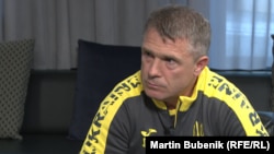Head coach of the Ukrainian national soccer team Serhiy Rebrov (file photo)
