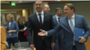 Crnogorski premijer Milojko Spajić i evropski komesar za proširenje Oliver Varhelji u Briselu, 26. juna