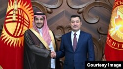 Садыр Жапаров менен Султан Абдурахман Аль-Маршад .