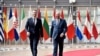 Premijer Crne Gore Milojko Spajić i predsjednik Evropskog savjeta Šarl Mišel u Briselu, 3. jun