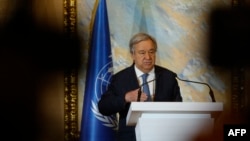 UN Secretary-General Antonio Guterres held closed-door sessions with the representatives of several nations and organizations on the first day in Doha. (file photo)