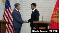 Predsjednik Crne Gore Jakov Milatović i Majkl Tarner (Michael Turner), američki kongresmen, Podgorica, Crna Gora, 02.09.2023.