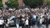 Armenia - Antigovernment protesters gather at Republic Square in Yerevan, May 30, 2024.