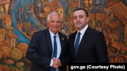ჟოზეპ ბორელი ხვდება ირაკლი ღარიბაშვილს