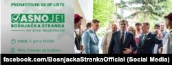 Ibrahimović sa najbližim saradnicima na izbornom skupu u Plavu 2. juna