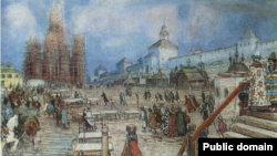 Аполлінарій Васнецов, «Москва за Івана Грозного. Красна площа», 1902 рік