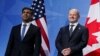 Ріші Сунак та Олаф Шольц під час зустрічі лідерів країн G7, Вільнюс, липень 2023 року