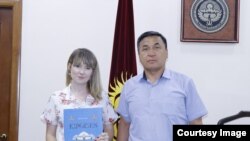 Каныбек Иманалиев жана Виктория Кринвальд.