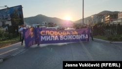 Protest podrške uhapšenom predsjedniku Opštine Budva, 21. april 2023.
