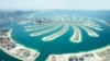 Vedere aeriană a Palm Jumeirah, Dubai 