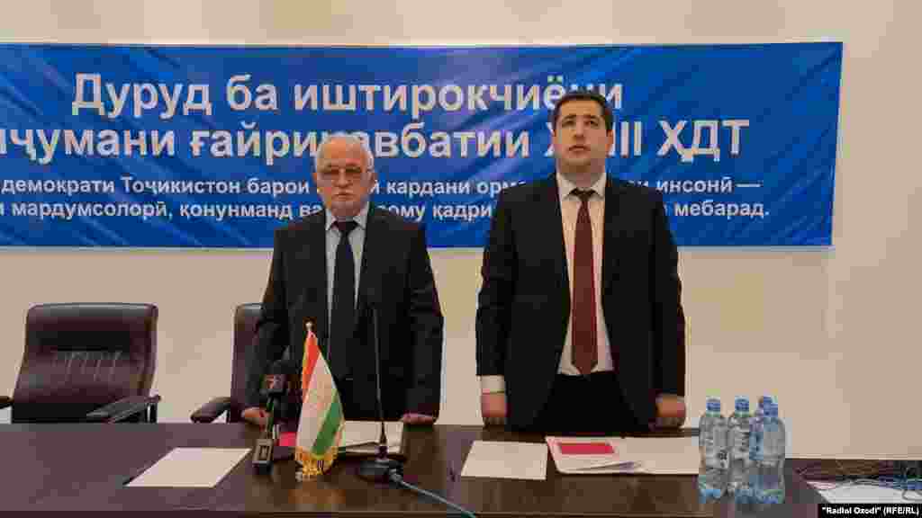 Аҳмадшоҳ Комилзода - муовини якум ва Шаҳболи Аброр - раиси нави ҳизби демократии Тоҷикистон 