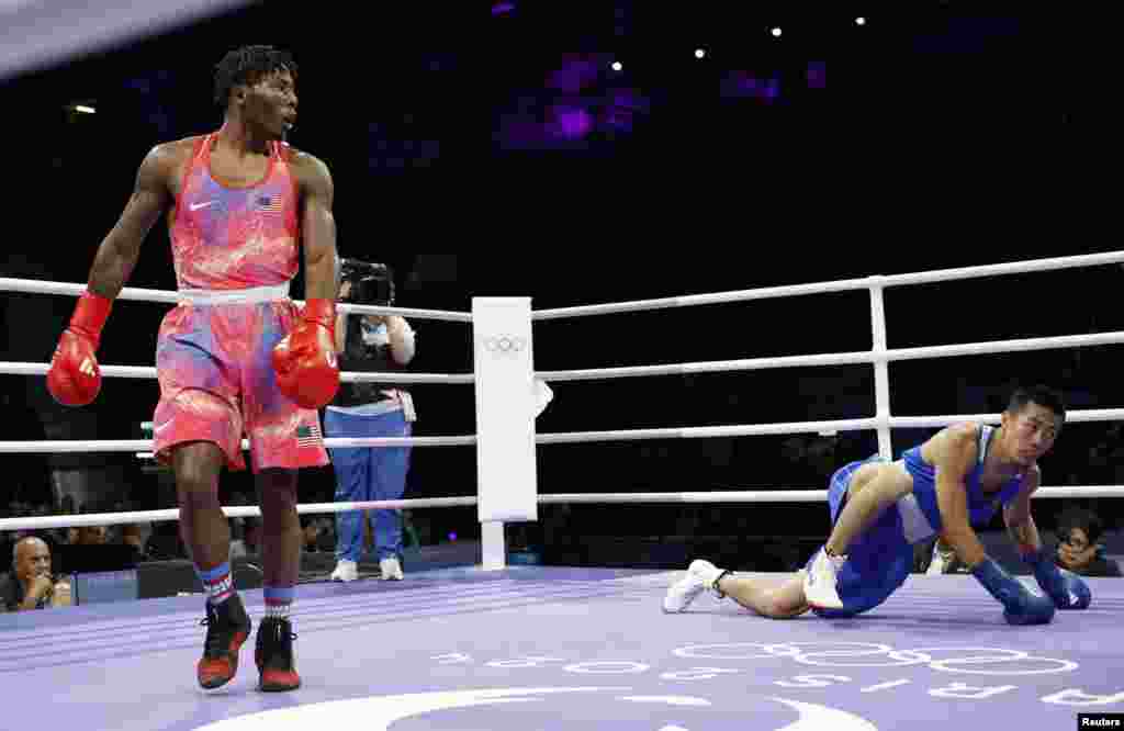 21 жаштагы Жамал Харви бокстон дүйнөнүн, АКШнын чемпиону жана Панамерика оюндарынын чемпиону. Париж Олимпиадасында Харви алгачкы беттешинде бразилиялык Луис Габриэл Оливейраны уткан. 