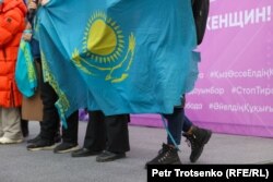 Митинг «За достойную жизнь женщин», санкционированный акиматом города Алматы. 7 марта 2024 года