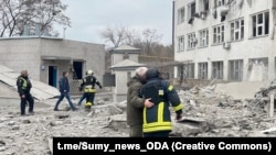 Наслідки попереднього російського удару по Сумах, 7 березня 2024 ироку