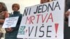 Jedna od poruka sa trećeg protesta protiv femicida u Novom Sadu, februar 2024.